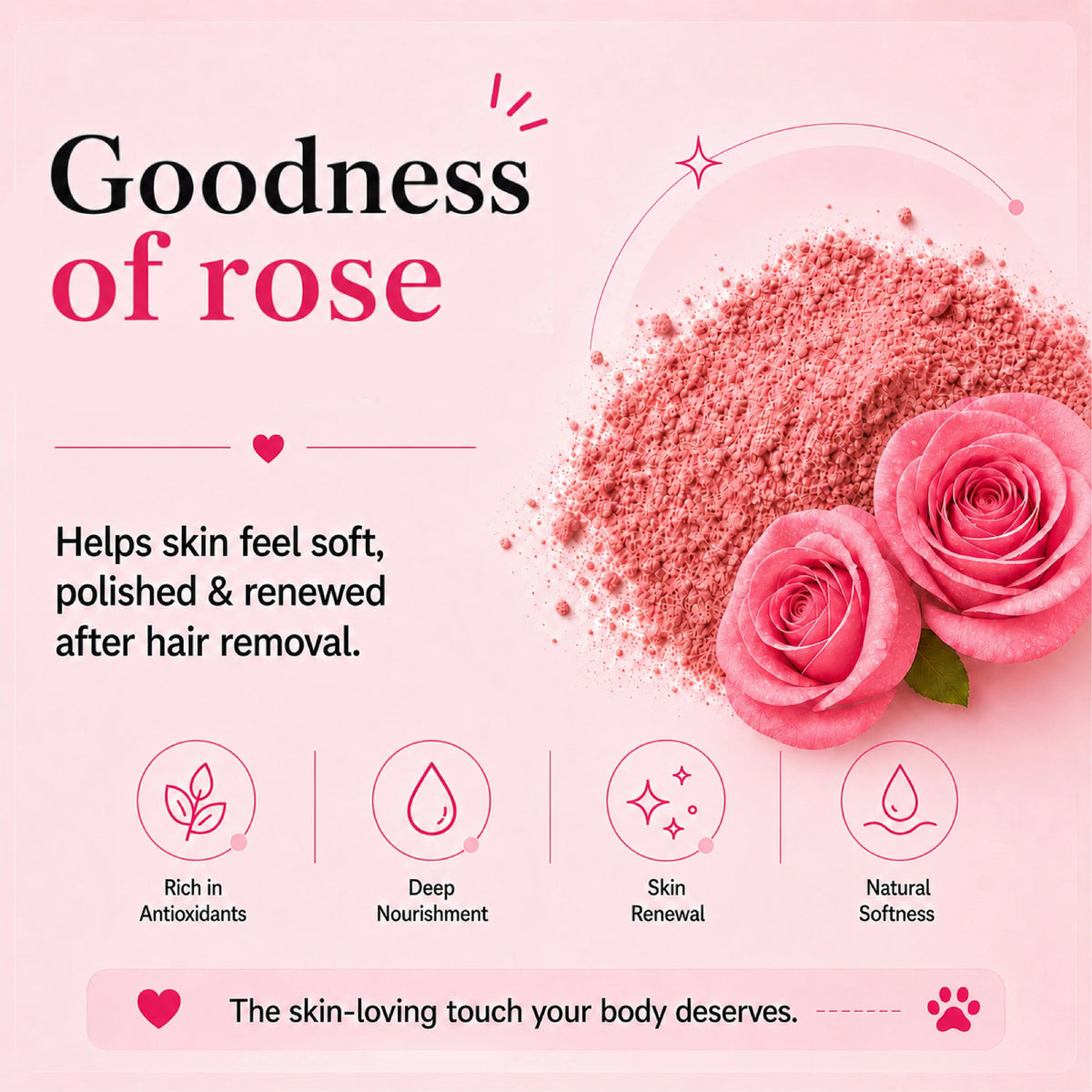 4 in 1 Rose Body Hair Removal Powder