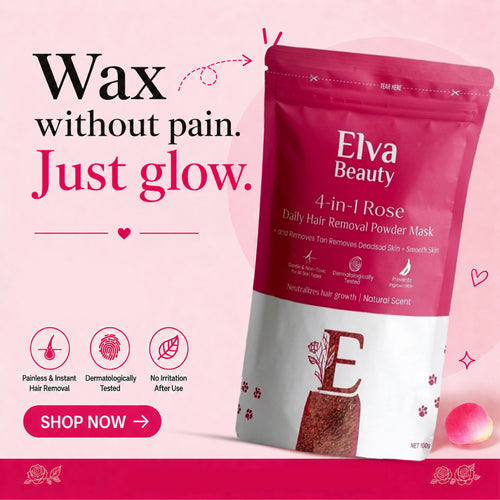 4-in-1 Rose Body Hair Removal Wax Powder Mask