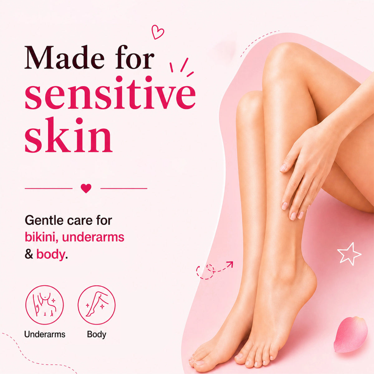 4 in 1 Rose Body Hair Removal Powder