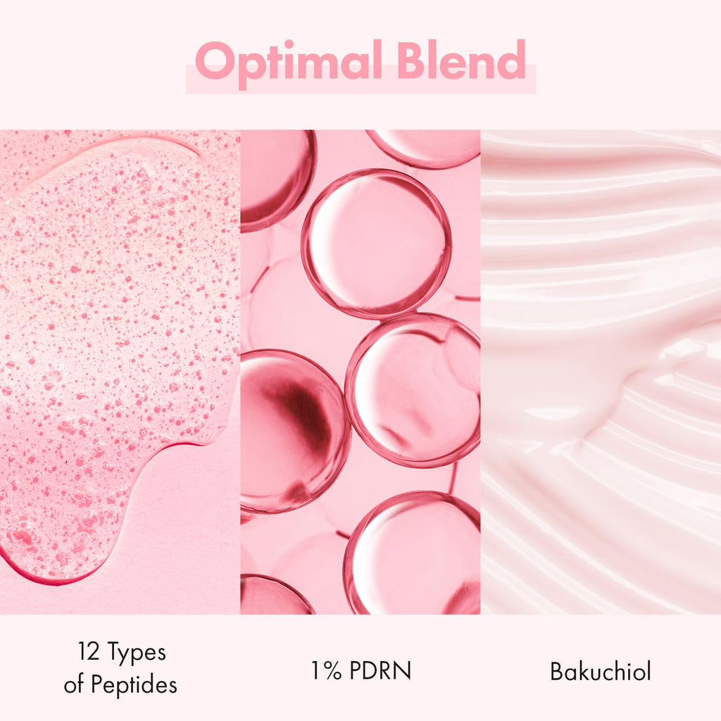 TOSOWOONG Pink Peptide 12 PDRN Serum With Salmon DNA PDRN 10,320ppm, 12 Peptides 1.11 fl.oz.