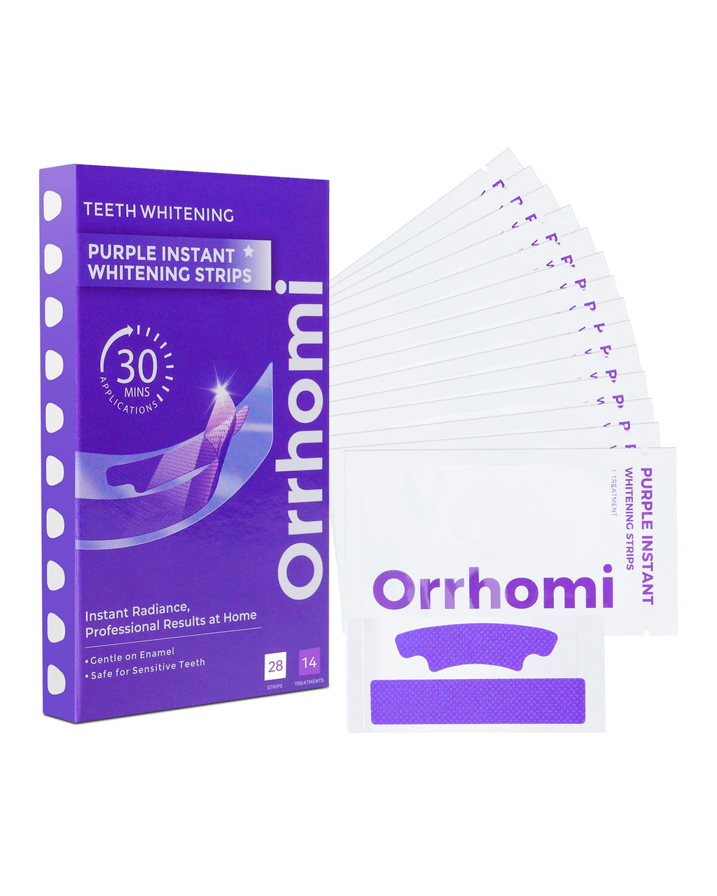 Teeth Whitening Strips 14 Treatments, Enamel Safe for Sensitive Tooth